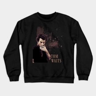 Tom waits // Brown vintage Crewneck Sweatshirt